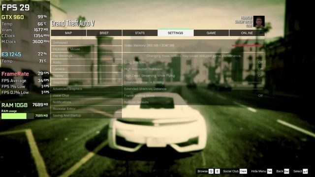 GTX 960 | GTA V - 4K, 1440p, 1080p, 900p, 720p - Ultra, Very High, High, Medium, Low смотреть онлайн