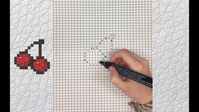 How to draw a cherry in pixel art смотреть онлайн