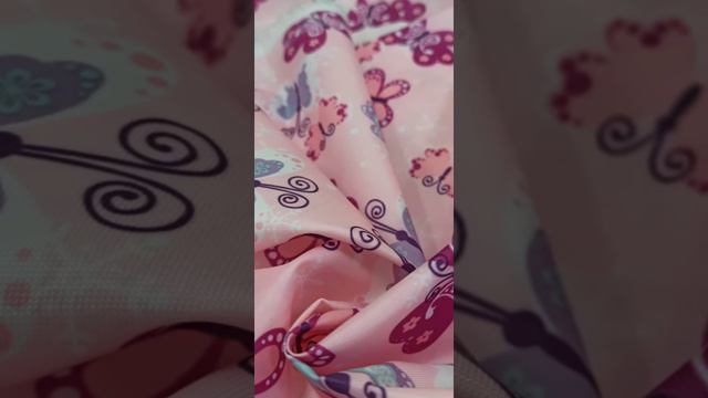 Оксфорд ПУ-210 Бабочки на розовом