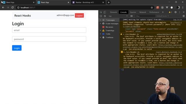 React Hooks & Context - تطبيق عملي - بناء تسجيل دخول لـ Single page application смотреть онлайн