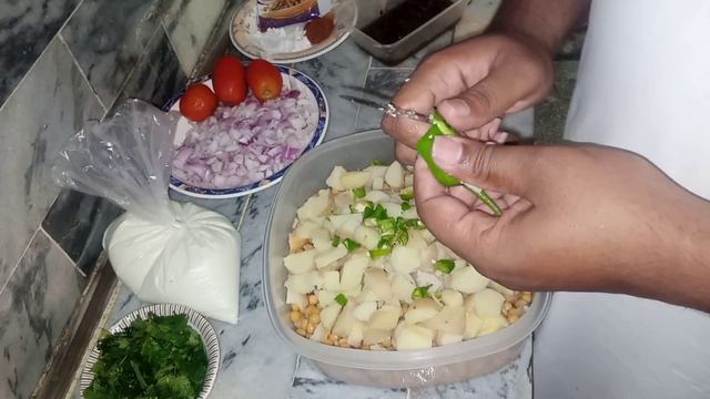 chana chat recipe|| my 2nd vlog