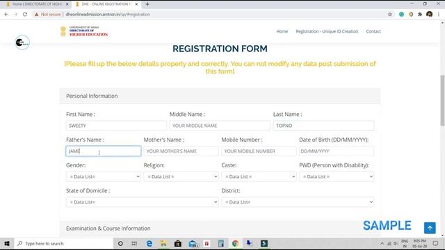 Unique ID Generation | DHE Notification for Admission| Online Process|Compulsory for Assam Students смотреть онлайн