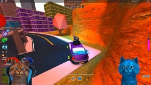 ДВА КОТА НА МОНСТР ТРАКЕ В РОБЛОКС ДЖЕЙЛБРЕЙК! Roblox Jailbreak Музей Котёнок Лайк и Котик Игроман