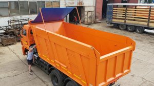 КАМАЗ 6520 полог с пружинным механизмом