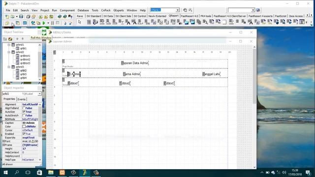 Tutorial Membuat Laporan Menggunakan quick report zeos access mysql pada delphi 7 смотреть онлайн