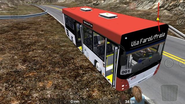Proton Bus Simulator Urbano. Карта: Polo Industrial. Маршрут: Nº1 TP. Автобус: МАЗ 206.068