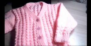 Краткий МК кофты для девочки. Вязание спицами.