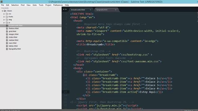 13.- Curso Bootstrap 4 - Breadcrumb смотреть онлайн