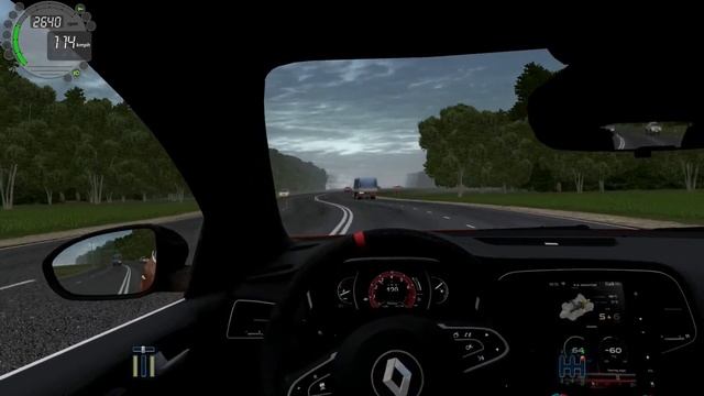 City Car Driving 1.5.9 Renault Megane IV RS 2018r. смотреть онлайн