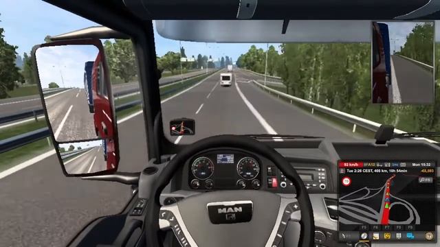 Poor saloon driver RAMMES past a road construction Site -Euro Truck Simulator | See Saoon Driver2 смотреть онлайн