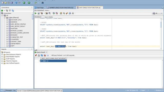 Date Single Row function Part 1 || SQL (17) смотреть онлайн