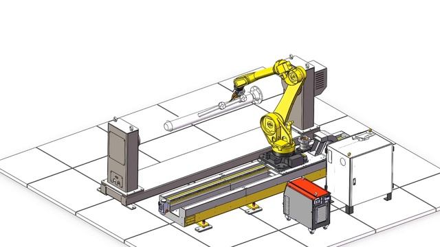 Fanuc robot welding simulation,robot postioner and guide rails manufacturer смотреть онлайн