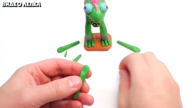 Лепим МОНСТРОВ МСМ - My Singing Monsters ? Хамиллеон и Йоле | Видео Лепка смотреть онлайн