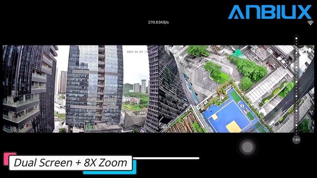 4K 8MP Outdoor WIFI Camera 8X Zoom Three Lens With Dual Screen iCSee App смотреть онлайн