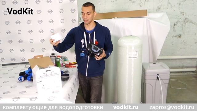 Сборка и монтаж колонны для умягчения воды смотреть онлайн