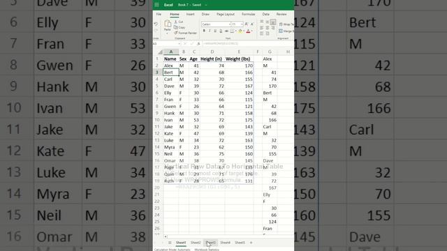 WRAPROWS function in Excel 365 - Excel Tips and Tricks смотреть онлайн