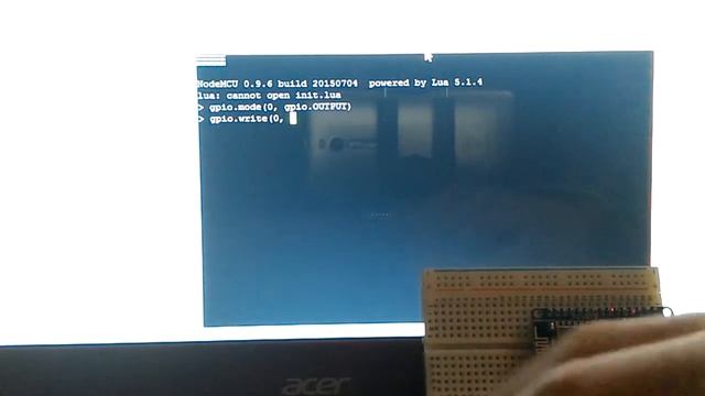 Test NodeMCU onboard LED in Lua shell смотреть онлайн