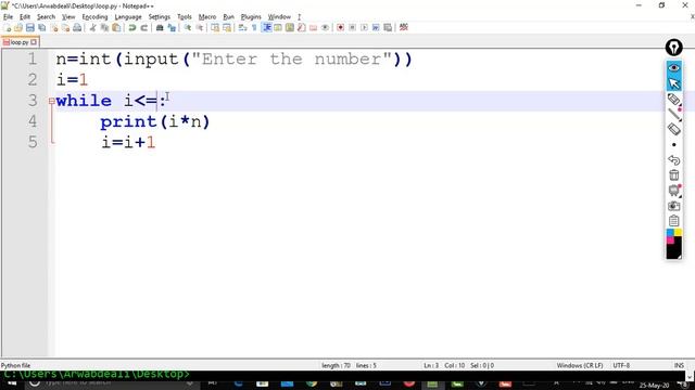 Python Tutorial #7 While Loop in Python [HINDI] | Python Full Course For Beginners in Hindi смотреть онлайн