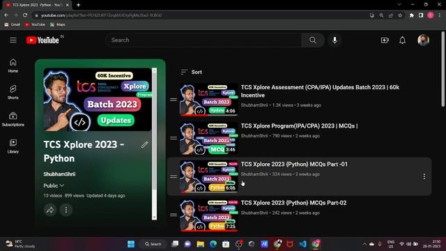 TCS IPA/CPA 2023 -PREPARATION Playlist(Video Resources -Java/Python) смотреть онлайн