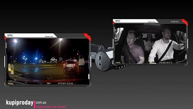 Автомобильный двойной видеорегистратор: съемка внутри салона и впереди дороги смотреть онлайн