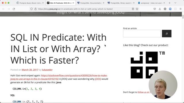 5mins of Postgres E45: IN lists vs ANY operator: Bind parameters and performance смотреть онлайн
