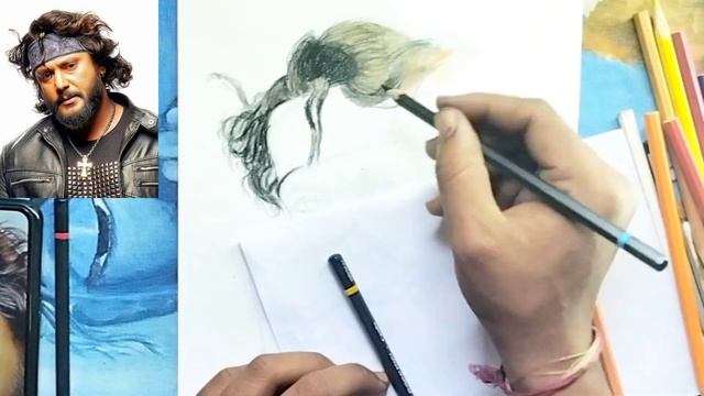 how hair sketch | hair colour| смотреть онлайн