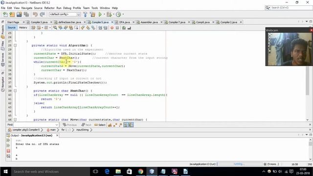 Simulation of a DFA (Compiler - 5) смотреть онлайн
