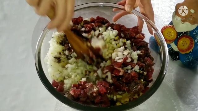 Самса необыкновенной лепки. Самса- мясо с картошкой. Узбекистан. смотреть онлайн