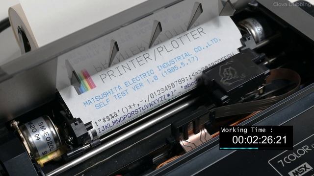National MSX 7 Color Graphic Printer/Plotter FS-P200 Self Test Mode (feat. ClovaVoice ARA) смотреть онлайн
