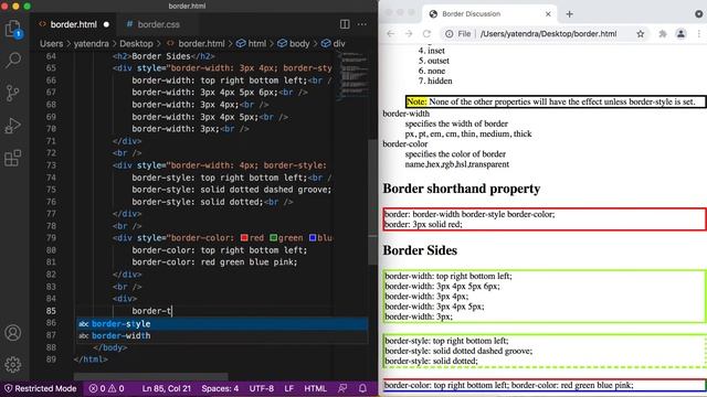 CSS Basic: Borders shorthand properties, border-radius, border-image смотреть онлайн