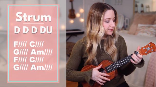 Way Maker - Sinach (EASY UKULELE TUTORIAL) смотреть онлайн