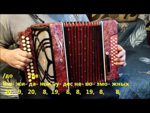 Гадалка (из х/ф «Ах, водевиль, водевиль»). Разбор на гармони.