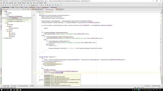 HuellaDigital\FingerPrint Android Studio смотреть онлайн