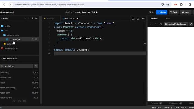 Sử dụng CodeSandbox: Tạo component trong React (P2) смотреть онлайн