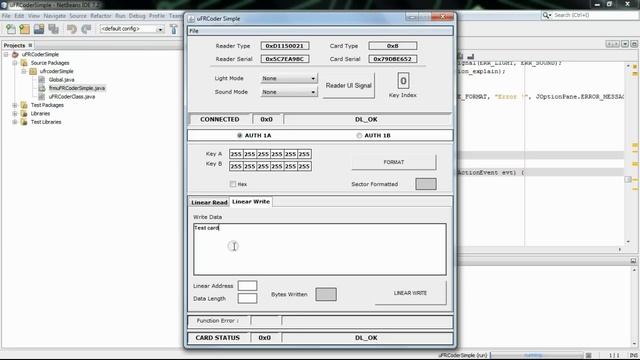 RFID NFC and Mifare programming - Java (Windows) source code examples Simple for uFRCoder смотреть онлайн