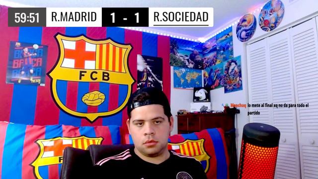 HINCHA DEL BARCELONA REACCIONANDO AL REAL MADRID VS REAL SOCIEDAD 2-1 // SIGUEN LIDERES !!