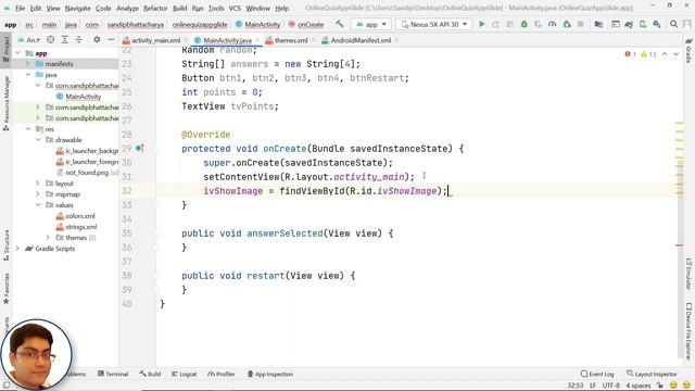 Online Quiz App in Android Studio | Java | Glide Library смотреть онлайн