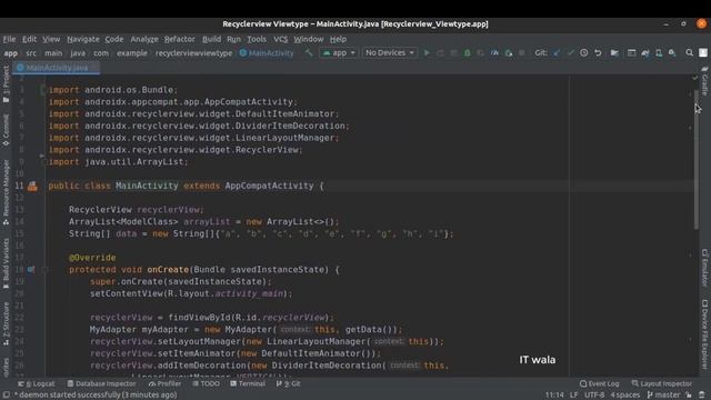 ANDROID - RECYCLERVIEW DIFFERENT VIEWTYPES TUTORIAL IN JAVA смотреть онлайн