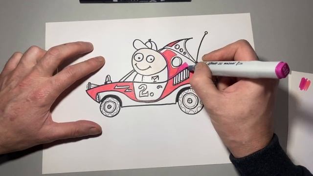 Как нарисовать машинку смотреть онлайн