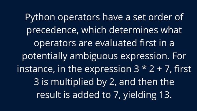 what is operator Precedence in python? смотреть онлайн