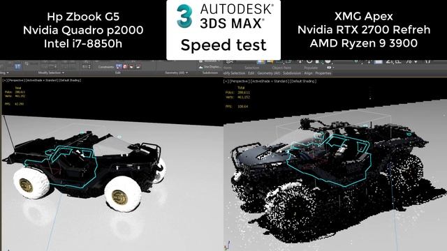 Speed test 3DS Max with Nvidia Quadro p2000 vs RTX 2070 смотреть онлайн
