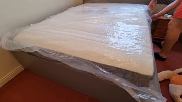 HOVÅG IKEA Pocket sprung mattress, medium firm/dark grey, Standard Double смотреть онлайн