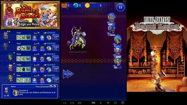 Final Fantasy Record Keeper - The Burning Blade Bonus Battles - Winning Runs (Ultimate Rubicante) смотреть онлайн