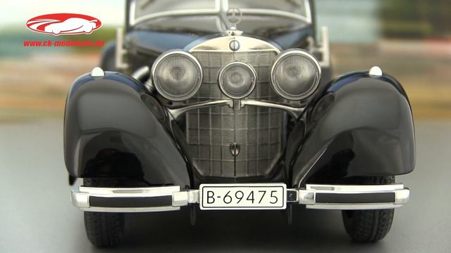 ck-modelcars-video: Mercedes Benz 540K Autobahnkurier Baujahr 1938 schwarz KK Scale смотреть онлайн