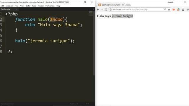 Belajar Php (Function) смотреть онлайн