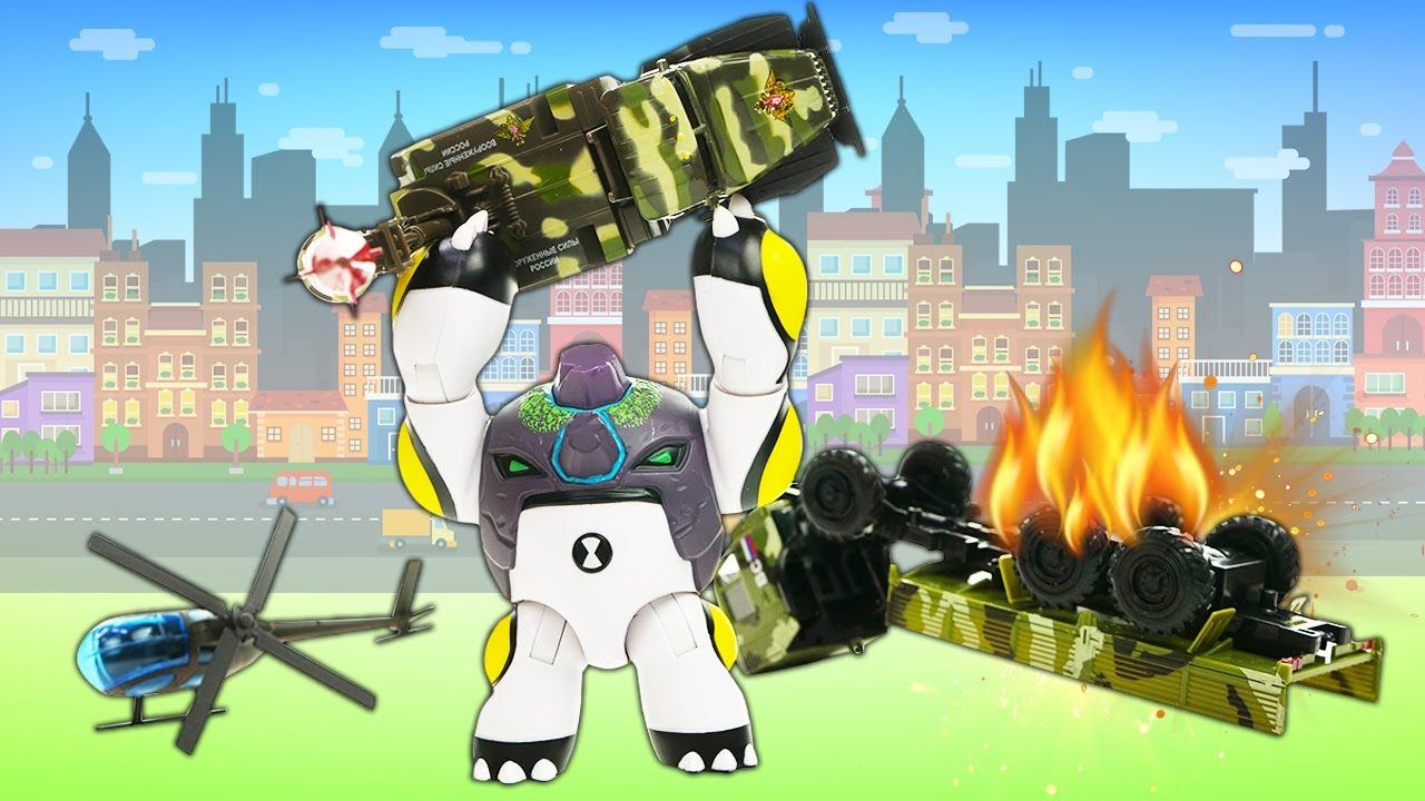 Бен 10 в игре битве – Боевые Машины против Бен Тена! – Супергерои в видео игре для мальчиков смотреть онлайн