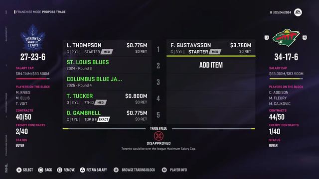 NHL 24, Franchise Mode : Vid 20 - Gaining смотреть онлайн