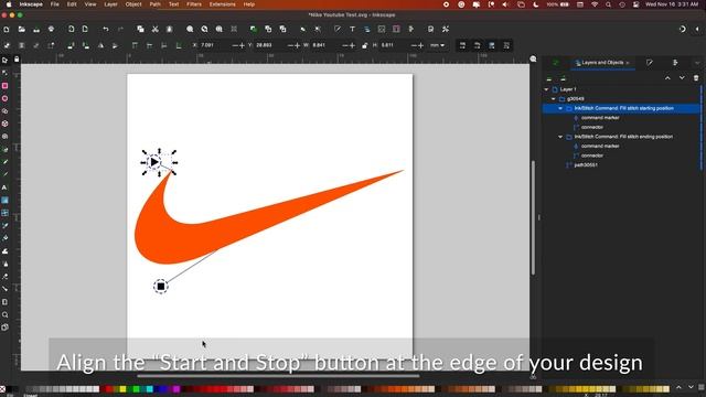 Nike Logo Embroidery For Beginners - Ink/Stitch Tutorial ?? смотреть онлайн