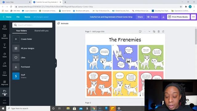 DIY Comic Strip - New Canva Feature 2021 смотреть онлайн