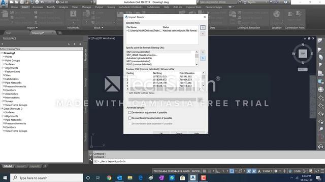 How to Import Survey Points from Excel into AutoCad Civil 3D смотреть онлайн